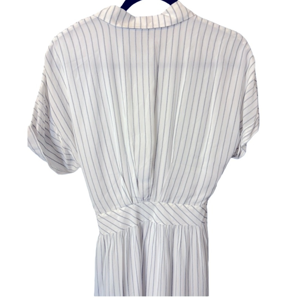 NWT Joie Chellie Pinstriped Midi Shirt Dress Small Classic Beauty - Picture 8 of 9